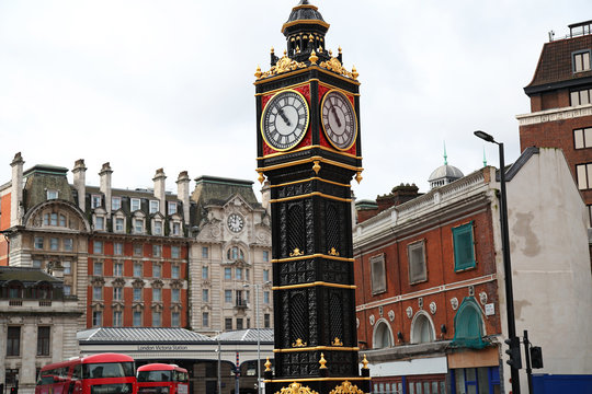 Clock Neat To Victoria Station In London