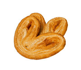 Sweet Braided Puff Palmiers Pastry or Pate Feuilletee