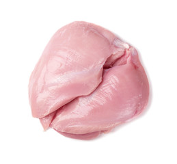 Fresh Uncooked Raw Turkey Fillet Breast Meat Isolated