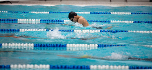 Practice for a swimming competition