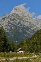 Fototapeta na wymiar Auf dem Predilpass in Slowenien 
