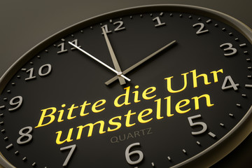 change your clocks modern black clock style