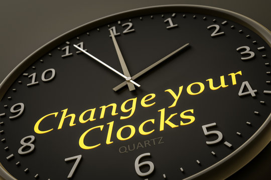 change your clocks modern black clock style