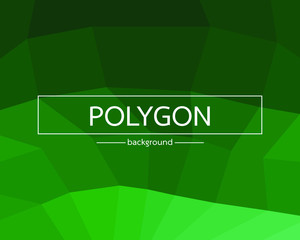 Fototapeta na wymiar Polygon Green Triangular background Vector illustration