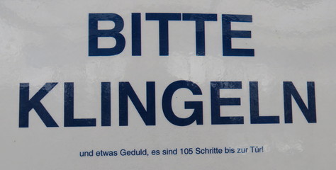 Obraz premium Bitte klingeln 01