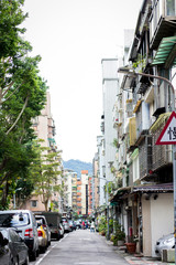 Naklejka premium Street in Taipei