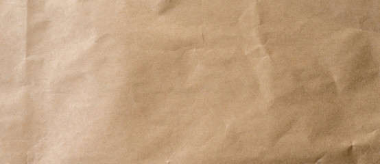 crumpled brown paper background and texture with copy  space. - 330530203