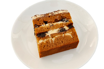 honey cake slice