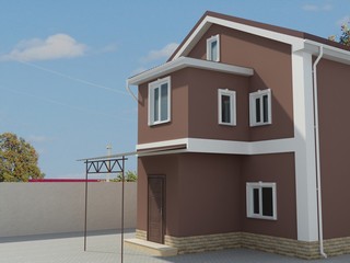 Exterior of a residential building