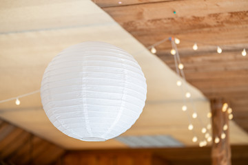 Round ceiling lamp for celebration or party
