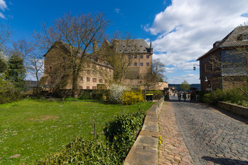 Fototapeta na wymiar Marburg. Germany. The Marburger Schloss (Marburg castle), is the first residence of Landgraviate of Hesse.