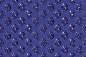 Fototapeta na wymiar Seamless background Colorful eggs pattern chicken easter eggs. Pattern on a classic blue background. greeting card, wrapping paper.