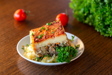 Moussaka - traditional balcanic food