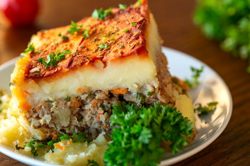Moussaka - traditional balcanic food