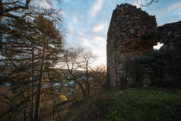 Badenweiler castle, located in southern west germany.