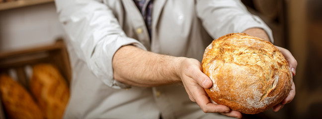  Manos con hogaza de pan. Hands with loaf of bread.