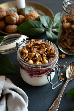 Homemade Keto Granola Parfait..