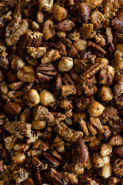 Close-up Homemade Keto Granola