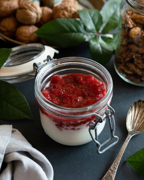 Preparation of Homemade Parfait..