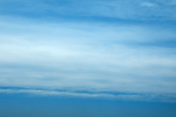 Naklejka na ściany i meble Picturesque view of beautiful light blue sky