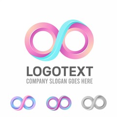 Infinity Modern Cool Colorful Abstract Logo