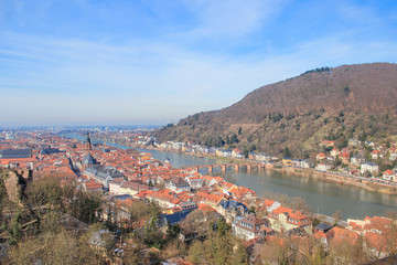 Fototapeta na wymiar Heidelberg view cityscape Baden-Württemberg Germany
