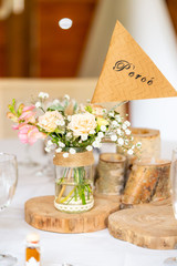 Flower decoration for wedding table and other ceremony