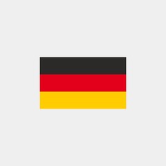 Germany flag. Vector illustration on gray background