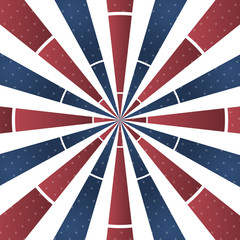 Abstract sunburst background on a white background in vintage style. Template for text. Vector illustration