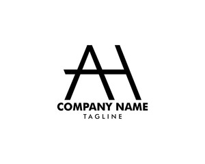 Initial Letter AH Logo Template Design