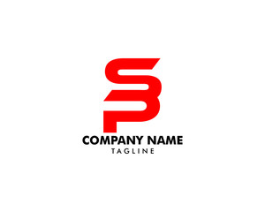 Initial Letter SP Logo Template Design