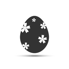 Easter egg icon vector flat design