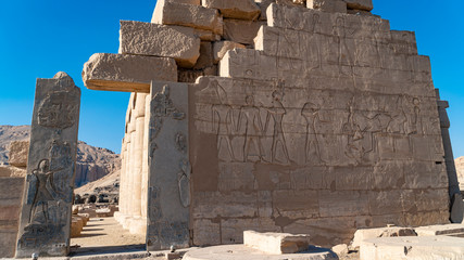 The Ramesseum is the memorial temple or mortuary temple of Pharaoh Ramesses II. It is located in...