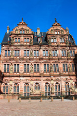 Heidelberger Friedrichsbau at the Heidelberger Castle (In german Heidelberger Schloss) Heidelberg Baden-Württemberg Germany