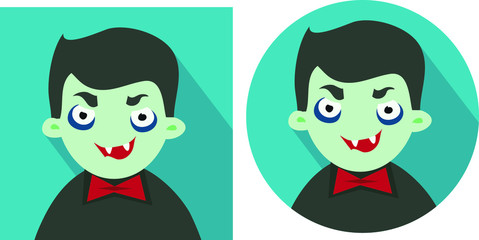 Hipster Halloween Flat Avatar