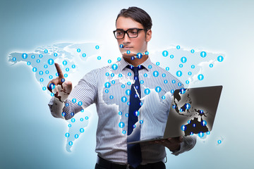 Online recruitment and job search concept
