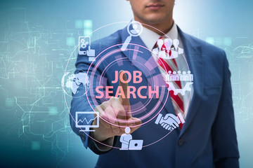 Online recruitment and job search concept