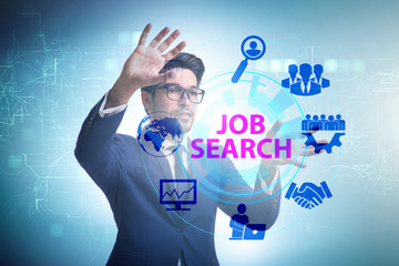 Online recruitment and job search concept