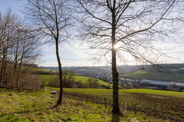 Obraz premium Sonnenaufgang über Elspe im Sauerland