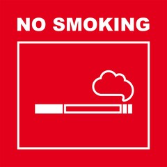 Prohibiting vector sign. Prohibiting flat vector icon. Smoking is prohibited sign. No smoking
