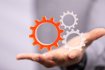 gear Technology setting concept background.