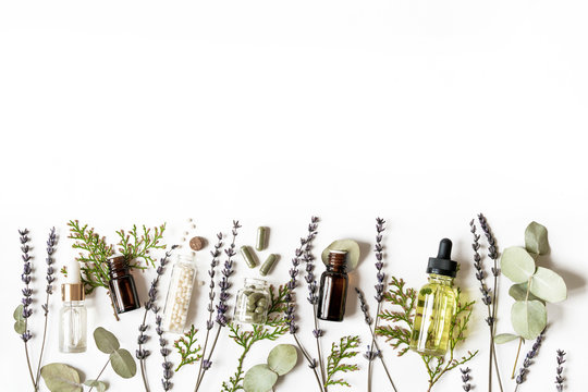 Homeopathy eco alternative medicine concept