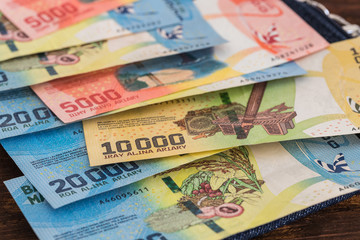 Fototapeta na wymiar Madagascar money / ariary banknotes 