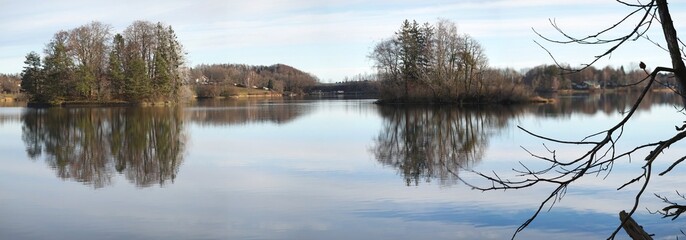 Panorama am Ufer des Seehamer Sees