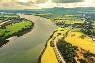 Shoalhaven River in Australia across the country side