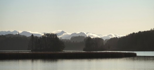 Alpenpanorama am Seehamer See