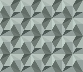 Old school seamless background, triangle - vector illustration