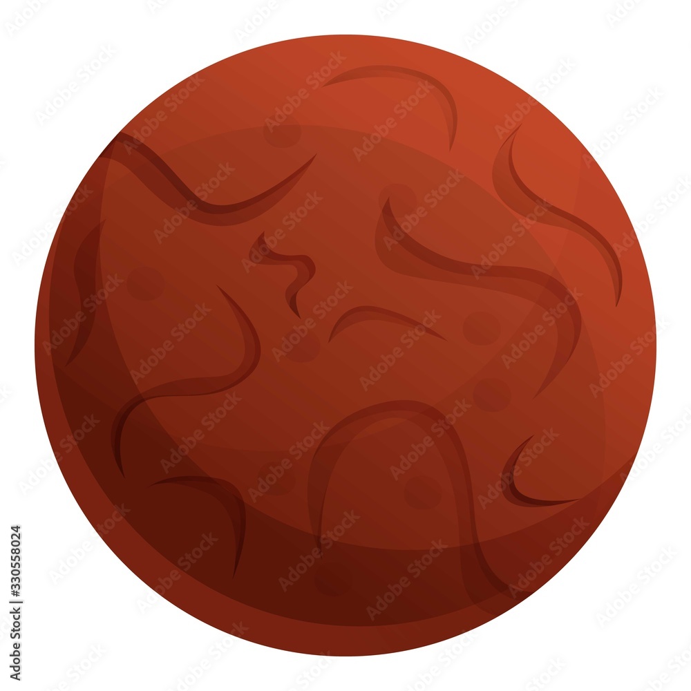 Poster cocoa biscuit icon. cartoon of cocoa biscuit vector icon for web design isolated on white background