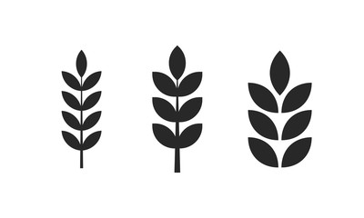 Agriculture wheat logo icon sign. Farm plant logotype. - obrazy, fototapety, plakaty
