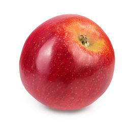 Red apple isolated on white background with clipping path and full depth of field